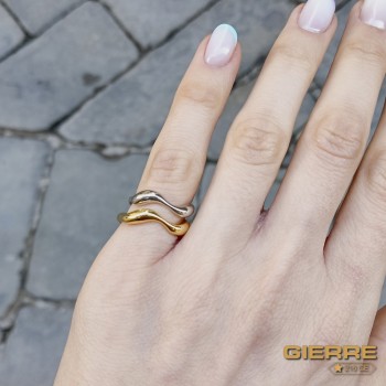 SJAN015 Wave chevalier ring SJAN015 Wave chevalier ring